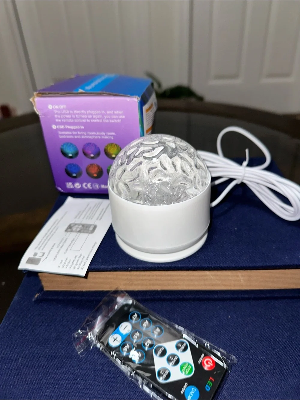 LED Galaxy Projector Night Light - White